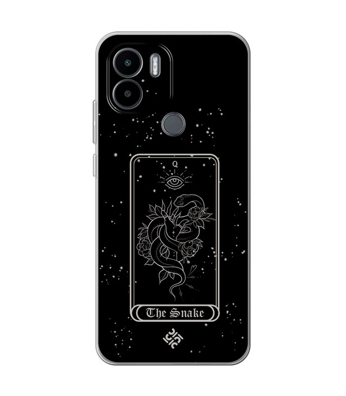 Funda para [ Xiaomi Redmi A1 Plus ] Dibujo Esotérico [ Carta del Tarot - The Snake ] de Silicona Flexible