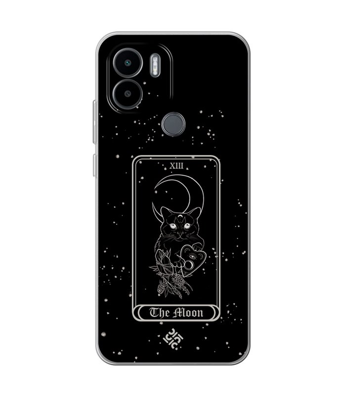 Funda para [ Xiaomi Redmi A1 Plus ] Dibujo Esotérico [ Carta del Tarot - The Moon ] de Silicona Flexible