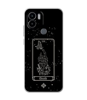 Funda para [ Xiaomi Redmi A1 Plus ] Dibujo Esotérico [ Carta del Tarot -  Death ] de Silicona Flexible para Smartphone