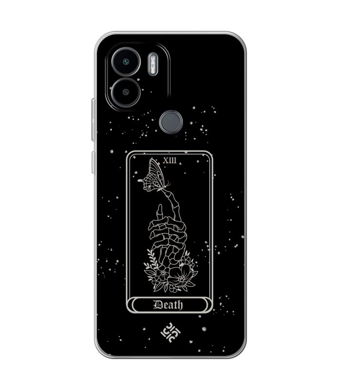 Funda para [ Xiaomi Redmi A1 Plus ] Dibujo Esotérico [ Carta del Tarot -  Death ] de Silicona Flexible para Smartphone