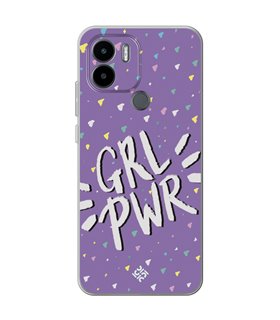 Funda para [ Xiaomi Redmi A1 Plus ] Dibujo Frases Guays [ GRL Power ] de Silicona Flexible para Smartphone 