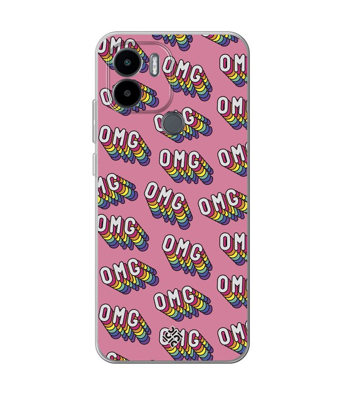 Funda para [ Xiaomi Redmi A1 Plus ] Dibujo Frases Guays [ OMG ] de Silicona Flexible para Smartphone 