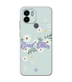 Funda para [ Xiaomi Redmi A1 Plus ] Dibujo Frases Guays [ Margaritas Good Vibes ] de Silicona Flexible