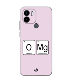 Funda para [ Xiaomi Redmi A1 Plus ] Dibujo Frases Guays [ Oxigeno + Magnesio - OMG ] de Silicona Flexible