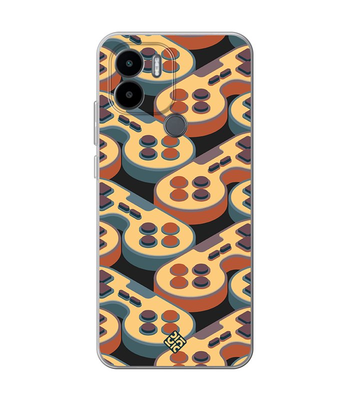 Funda para [ Xiaomi Redmi A1 Plus ] Dibujo Gamers [ Joystick Retro ] de Silicona Flexible para Smartphone 