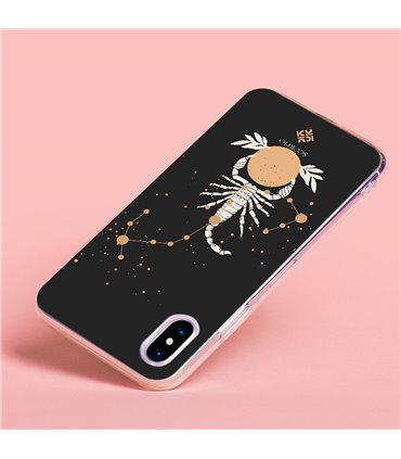 Funda para [ Xiaomi Redmi A1 Plus ] Dibujo Gotico [ Diseño Brujería en Tonos Pastel y Fondo Negro ] de Silicona