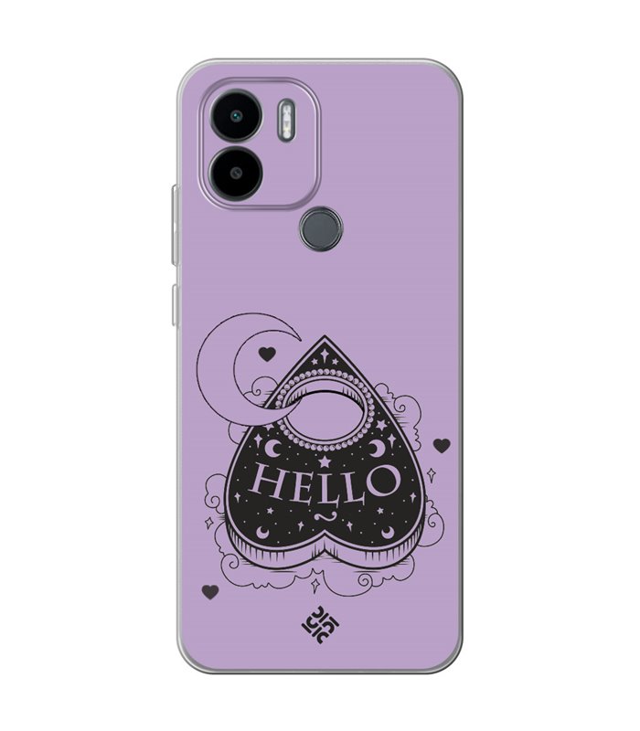 Funda para [ Xiaomi Redmi A1 Plus ] Dibujo Gotico [ Dieza de la Ouija - Hello ] de Silicona Flexible