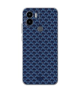 Funda para [ Xiaomi Redmi A1 Plus ] Dibujo Japones [ Patron Abstracto Loto Azul ] de Silicona Flexible 