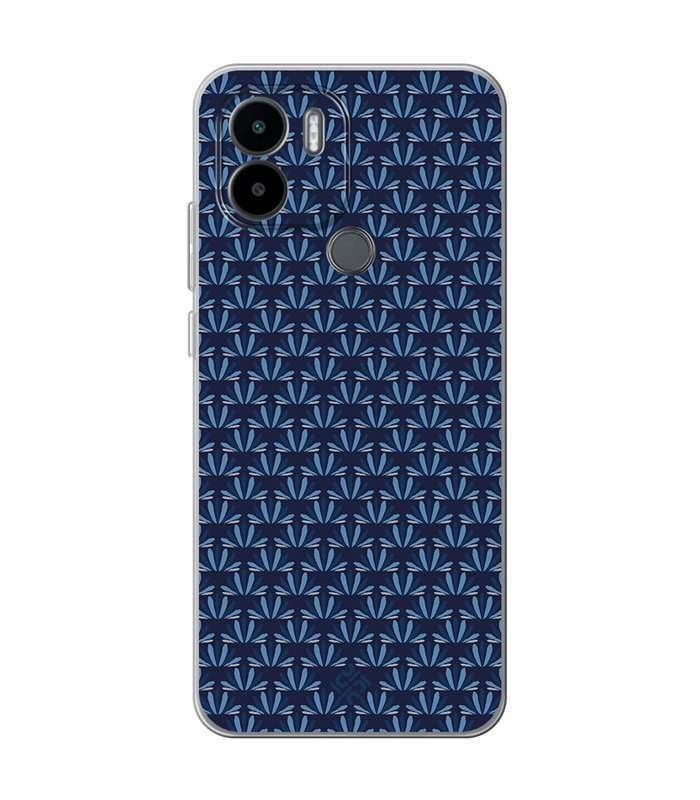 Funda para [ Xiaomi Redmi A1 Plus ] Dibujo Japones [ Patron Abstracto Loto Azul ] de Silicona Flexible 