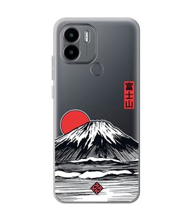 Funda para [ Xiaomi Redmi A1 Plus ] Dibujo Japones [ Monte Fuji ] de Silicona Flexible para Smartphone 