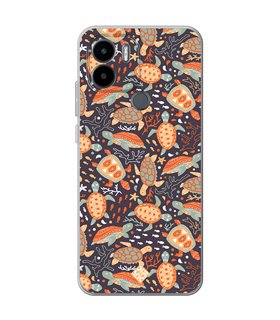 Funda para [ Xiaomi Redmi A1 Plus ] Dibujo Mascotas [ Estampado de Tortugas ] de Silicona