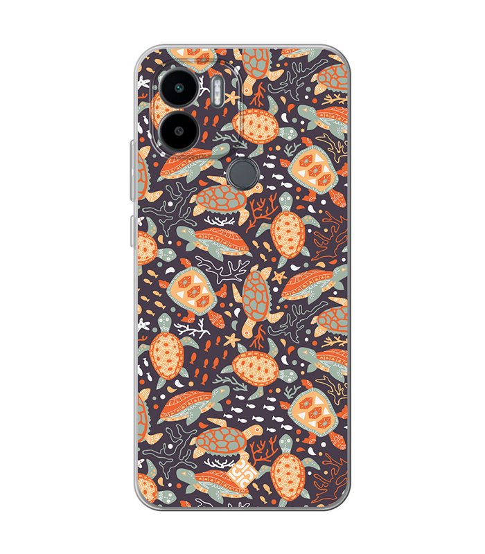 Funda para [ Xiaomi Redmi A1 Plus ] Dibujo Mascotas [ Estampado de Tortugas ] de Silicona