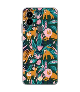 Funda para [ Xiaomi Redmi A1 Plus ] Dibujo Mascotas [ Estampado Animales de Selva ] de Silicona Flexible