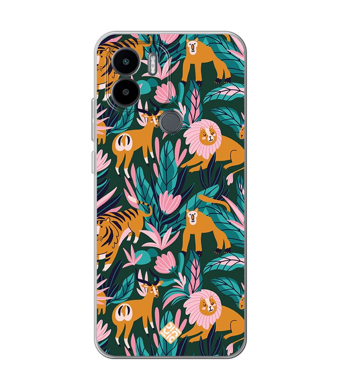 Funda para [ Xiaomi Redmi A1 Plus ] Dibujo Mascotas [ Estampado Animales de Selva ] de Silicona Flexible