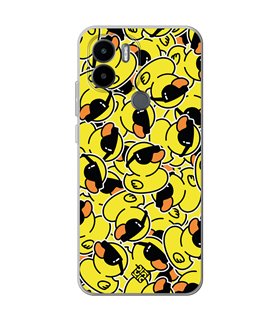 Funda para [ Xiaomi Redmi A1 Plus ] Dibujo Mascotas [ Pegatinas Patito Cool ] de Silicona Flexible para Smartphone