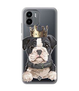 Funda para [ Xiaomi Redmi A1 Plus ] Dibujo Mascotas [ Perrito King ] de Silicona Flexible para Smartphone 