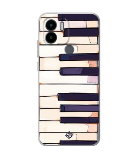 Funda para [ Xiaomi Redmi A1 Plus ] Diseño Música [ Teclas de Piano ] de Silicona Flexible