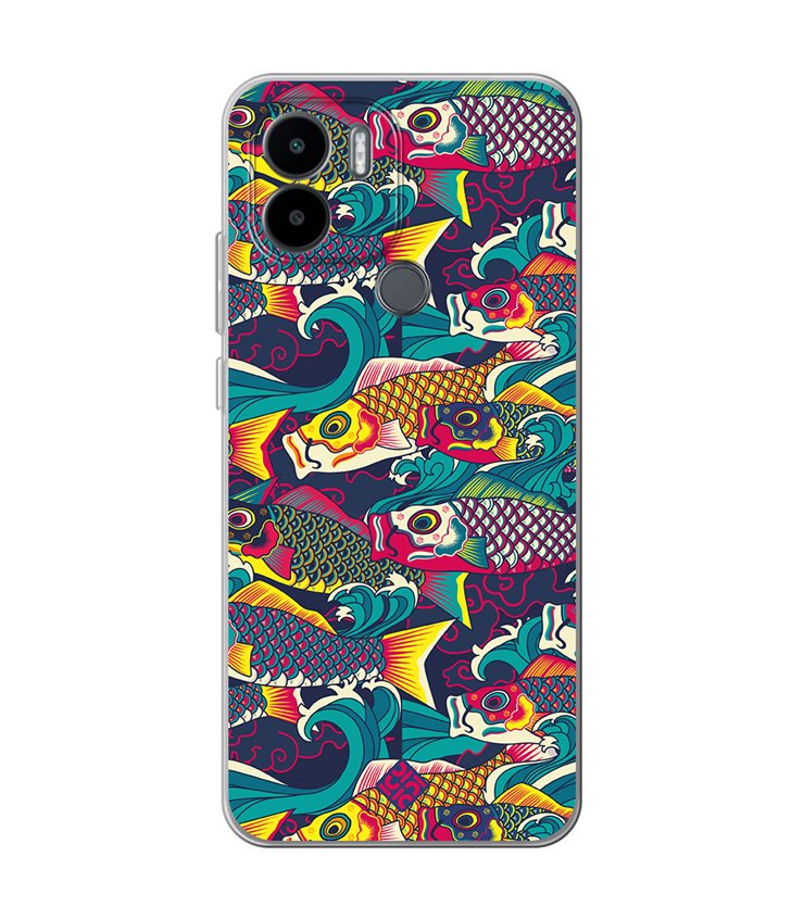 Funda para [ Xiaomi Redmi A1 Plus ] Dibujo Tendencias [ Sonrisa Smile Swirl Abstracto ] de Silicona