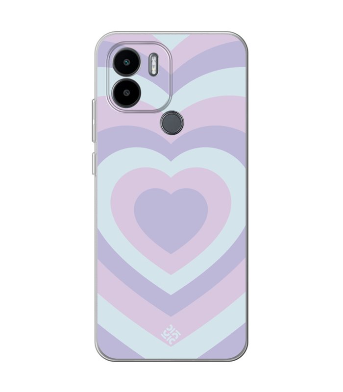 Funda para [ Xiaomi Redmi A1 Plus ] Dibujo Tendencias [ Corazones Superpuestos Tonos Pastel ] 