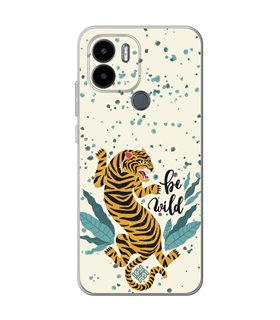 Funda para [ Xiaomi Redmi A1 Plus ] Dibujo Tendencias [ Tigre - Be Wild ] de Silicona Flexible para Smartphone 