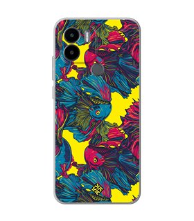 Funda para [ Xiaomi Redmi A1 Plus ] Dibujo Auténtico [ Patrón de Pescado Betta ] de Silicona Flexible para Smartphone