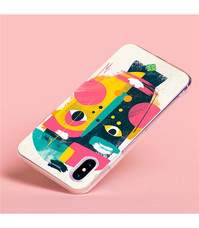 Funda para [ Xiaomi Redmi A1 Plus ] Dibujo Auténtico [ Ilustración de Arte de Pared Abstracción de Retrato Facial ] 