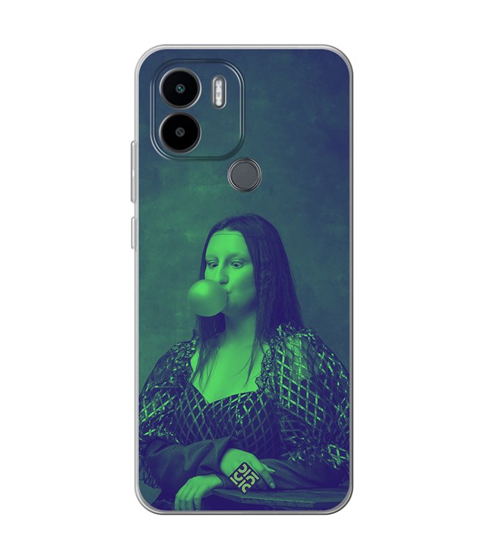 Funda para [ Xiaomi Redmi A1 Plus ] Dibujo Auténtico [ Mona Lisa Moderna ] de Silicona Flexible para Smartphone 