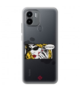 Funda para [ Xiaomi Redmi A1 Plus ] Dibujo Auténtico [ Don't Call Me - Dibujo Pop Art ] de Silicona Flexible