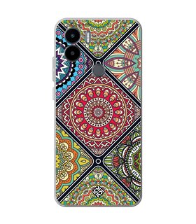 Funda para [ Xiaomi Redmi A1 Plus ] Dibujo Auténtico [ Motivos Mandala ] de Silicona Flexible para Smartphone 