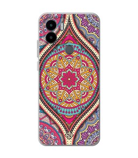 Funda para [ Xiaomi Redmi A1 Plus ] Dibujo Auténtico [ Baldosa de Teja Mandala ] de Silicona Flexible