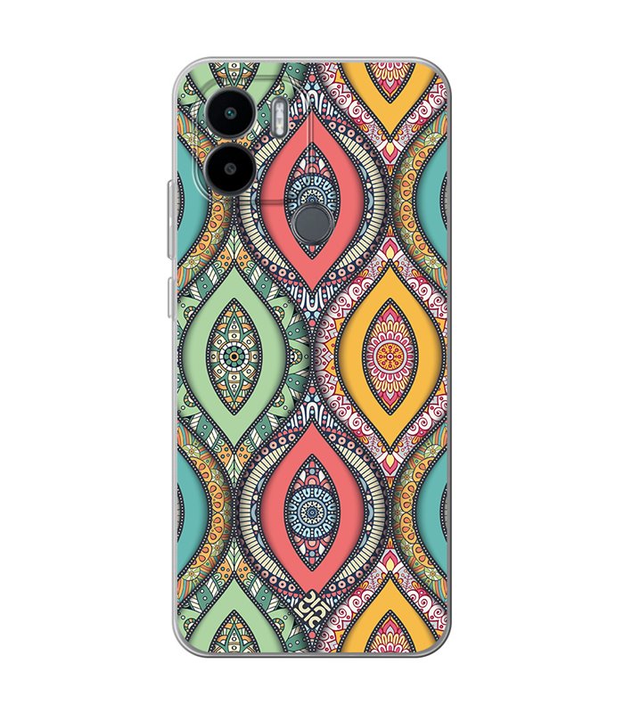 Funda para [ Xiaomi Redmi A1 Plus ] Dibujo Auténtico [ Ojo de Hamsa Mandala ] de Silicona Flexible