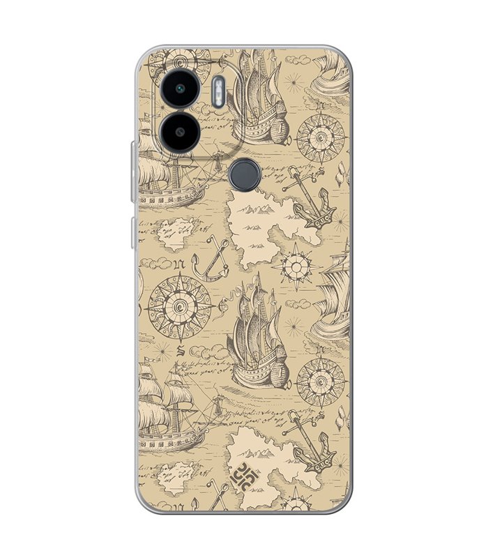 Funda para [ Xiaomi Redmi A1 Plus ] Dibujo Auténtico [ Estampado Vintage de Viajes, Aventura ] de Silicona