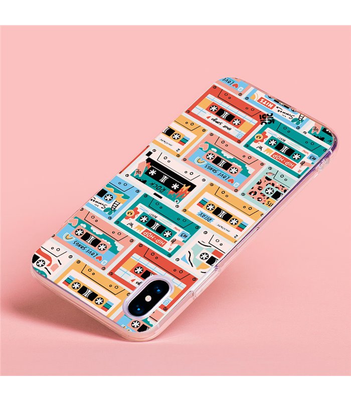 Funda para [ Xiaomi Redmi A1 Plus ] Dibujo Auténtico [ Cintas de Cassette ] de Silicona Flexible