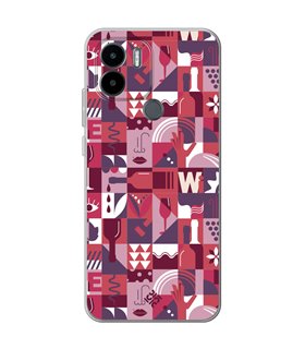 Funda para [ Xiaomi Redmi A1 Plus ] Dibujo Auténtico [ Collage Vino ] de Silicona Flexible