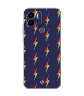 Funda para [ Xiaomi Redmi A1 Plus ] Dibujo Auténtico [ Rayos de Colores ] de Silicona Flexible