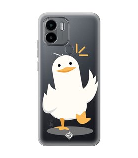 Funda para [ Xiaomi Redmi A1 Plus ] Dibujo Auténtico [ Pato Caminando ] de Silicona Flexible para Smartphone 