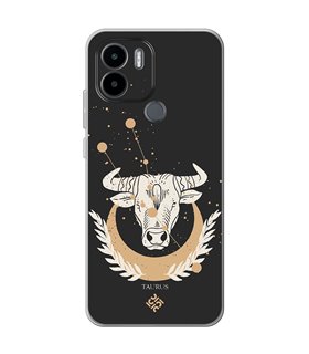 Funda para [ Xiaomi Redmi A1 Plus ] Dibujo Zodiaco [ Signo Zodiacal - Tauro ] de Silicona Flexible para Smartphone 