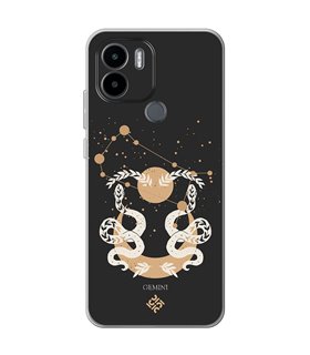 Funda para [ Xiaomi Redmi A1 Plus ] Dibujo Zodiaco [ Signo Zodiacal - Geminis ] de Silicona Flexible para Smartphone 