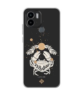 Funda para [ Xiaomi Redmi A1 Plus ] Dibujo Zodiaco [ Signo Zodiacal - Cancer ] de Silicona Flexible para Smartphone 