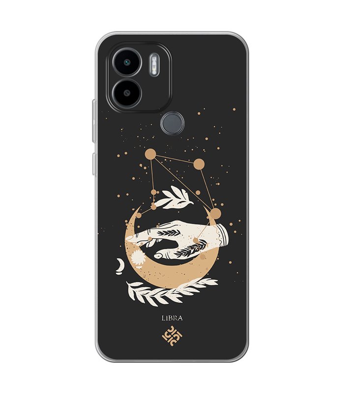 Funda para [ Xiaomi Redmi A1 Plus ] Dibujo Zodiaco [ Signo Zodiacal - Libra ] de Silicona Flexible para Smartphone 