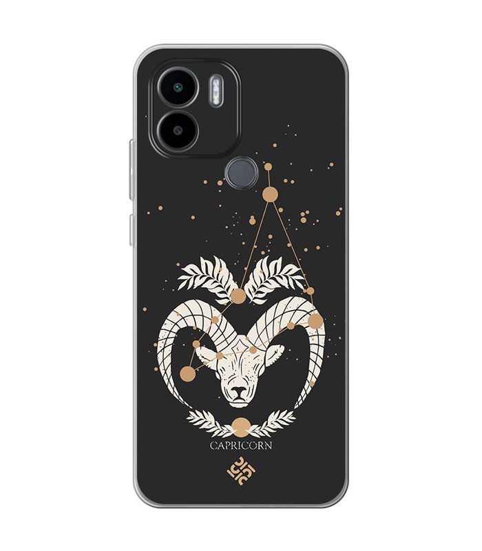 Funda para [ Xiaomi Redmi A1 Plus ] Dibujo Zodiaco [ Signo Zodiacal - Capricornio ] de Silicona Flexible para Smartphone 