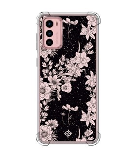 Funda Antigolpe [ Motorola Moto G42 ] Dibujo Botánico [ Flores de amapola daffodil, anémona, violeta ] 1.5mm