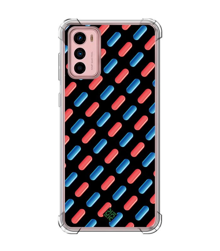 Funda Antigolpe [ Motorola Moto G42 ] Cine Fantástico [ Pildora Roja y Azul ] Esquina Reforzada Silicona 1.5mm