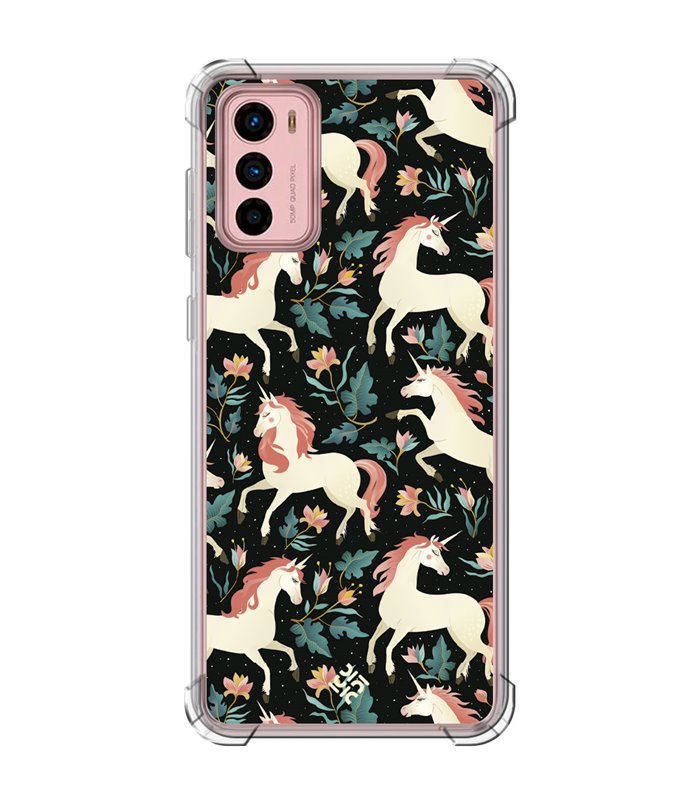 Funda Antigolpe [ Motorola Moto G42 ] Dibujo Cute [ Fantasia de Unicornios ] Esquina Reforzada Silicona 1.5