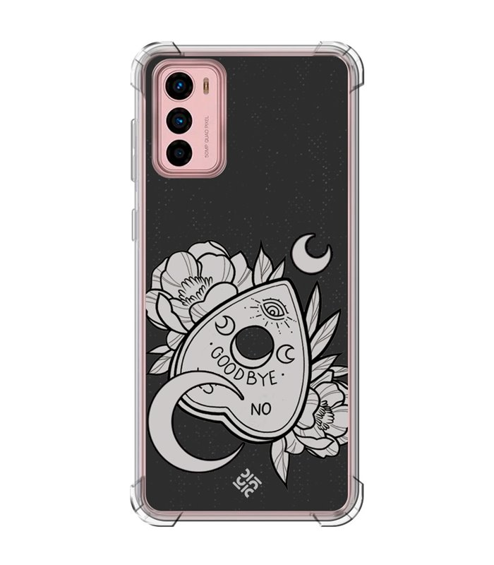 Funda Antigolpe [ Motorola Moto G42 ] Dibujo Gotico [ Dieza de la Ouija - Yes or No ] Esquina Reforzada Silicona 1.5mm 