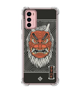 Funda Antigolpe [ Motorola Moto G42 ] Dibujo Japones [ Demonio Namahage Japones ] Esquina Reforzada Silicona 1.5mm