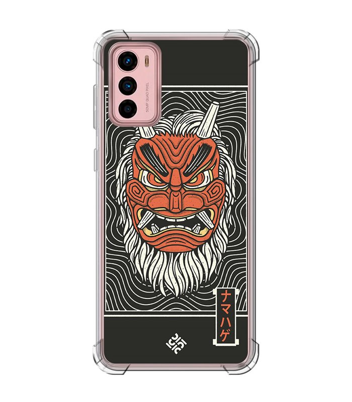 Funda Antigolpe [ Motorola Moto G42 ] Dibujo Japones [ Demonio Namahage Japones ] Esquina Reforzada Silicona 1.5mm