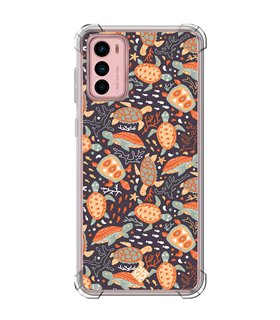 Funda Antigolpe [ Motorola Moto G42 ] Dibujo Mascotas [ Estampado de Tortugas ] Esquina Reforzada Silicona 1.5mm