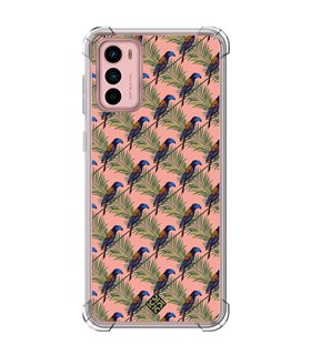 Funda Antigolpe [ Motorola Moto G42 ] Dibujo Mascotas [ Estampado Tropical - Pájaro de Madagascar ] Esquina Reforzada