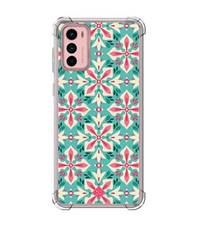 Funda Antigolpe [ Motorola Moto G42 ] Dibujos Retro [ Caleidoscopio ] Esquina Reforzada Silicona 1.5mm Transparente